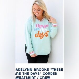 Jadelynn Brooke Sweatshirt with Vibrant Text😍